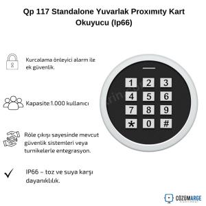 Qp 117 Standalone Yuvarlak Proxımıty Kart Okuyucu (Ip66) Qp 117 Standalone Yuvarlak Proxımıty Kart Okuyucu (Ip66)