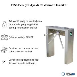 T250 Eco Çift Ayaklı Paslanmaz Turnike T250 Eco Çift Ayaklı Paslanmaz Turnike