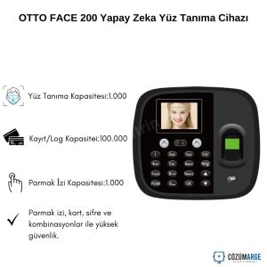 OTTO FACE 200 Yapay Zeka Yüz Tanıma Cihazı OTTO FACE 200 Yapay Zeka Yüz Tanıma Cihazı